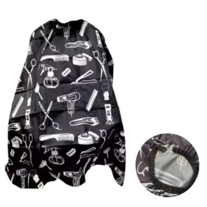 Capa barberia cuello eslastico con ganchos N2